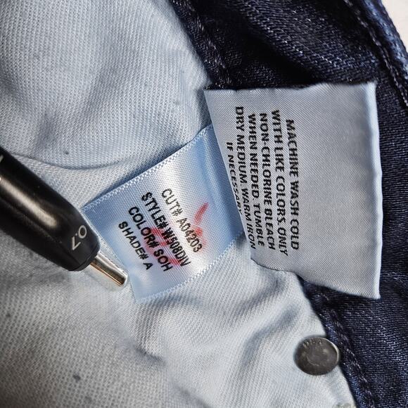 Hudson Ferris Flare Jeans Womens Dark Wash Stretch Denim Flap Pocket Low Rise 27 - Picture 13 of 16